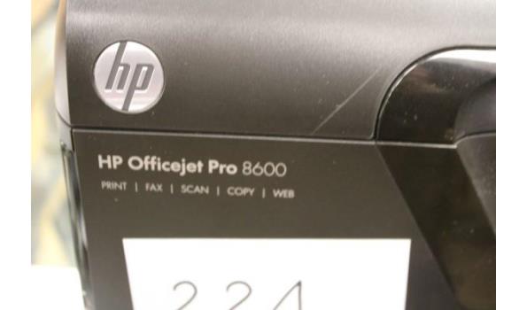all-in-one printer HP, Officejet Pro 8600, zonder kabels, werking niet gekend
